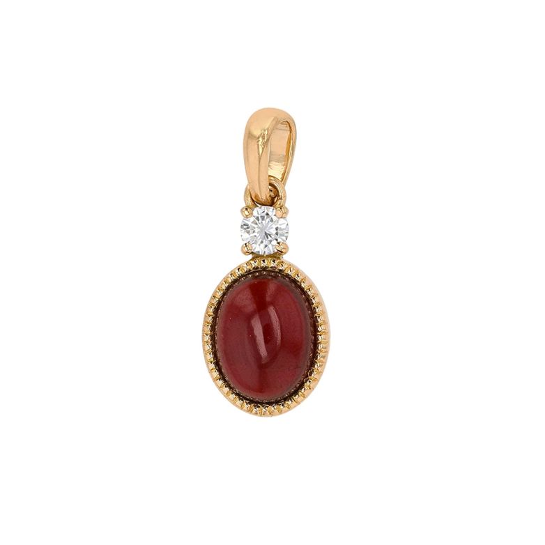 Acheter Pendentif grenat 2.96 carats et diamant 0.13 carat or jaune 2.38g Comme neuf - 1150,00 € Pendentif grenat 2.96 carats et diamant 0.13 carat or jaune 2.38g Comme neuf - reconditionné disponible sur Gemme Les Bijoux